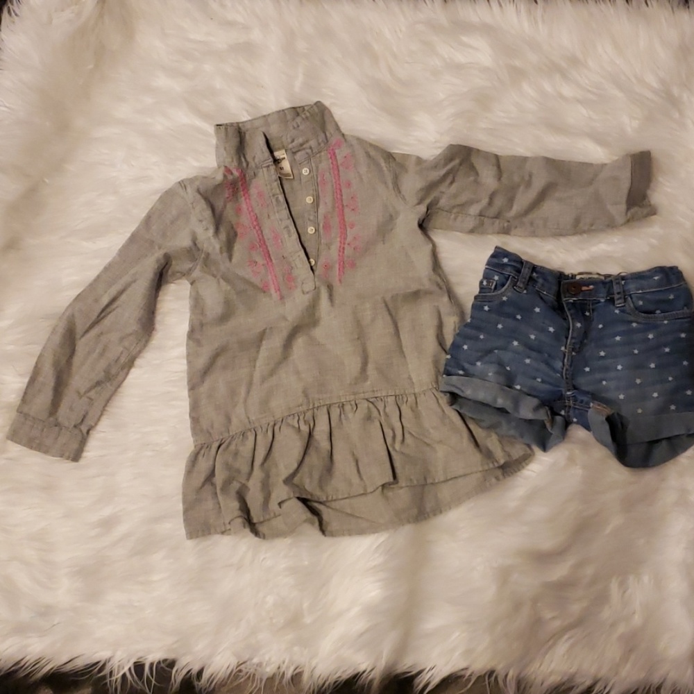 Top and shorts